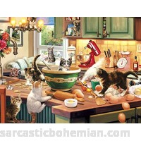 Buffalo Games Cats Collection Kitten Kitchen Capers 750 Piece Jigsaw Puzzle B073YDJD5S